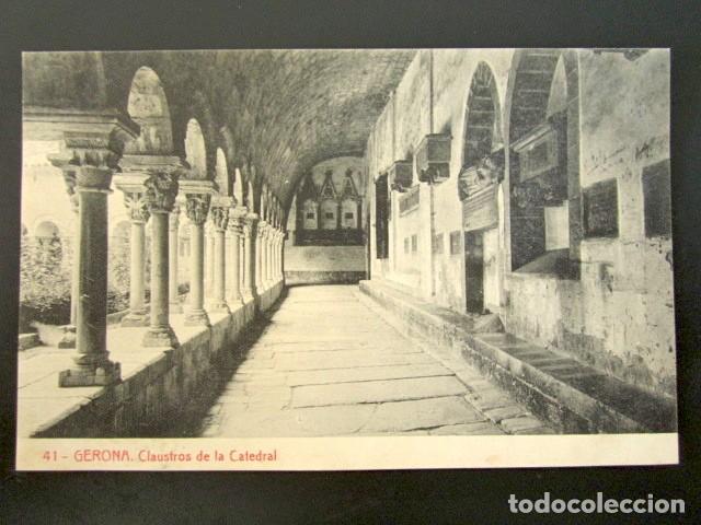 Postales: POSTAL GERONA. CLAUSTROS DE LA CATEDRAL. - Foto 1