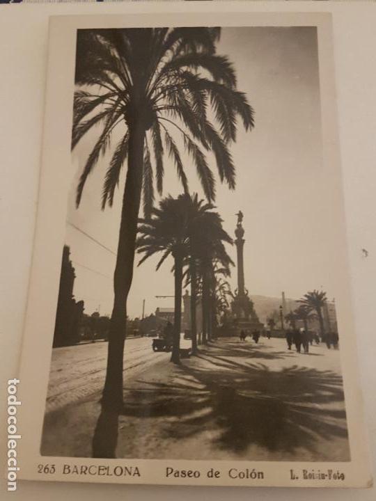 Postales: BARCELONA PASEO DE COLON - Foto 1