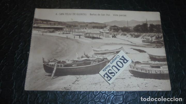 Postkarten: 4 .- SAN FELIU DE GUIXOLS . BA&Ntilde;OS DE SAN POL . VISTA PARCIAL , POSTALES FERGUI- CIRCULADA 14X9 CM.