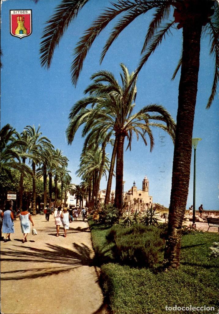 Postales: Sitges &ndash; Paseo del Mar &ndash; 1965 &ndash; Circulada - Foto 1