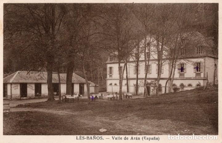 Postales: valle de aran. les. ba&ntilde;os