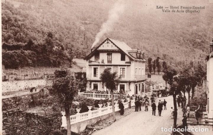 Postales: valle de aran. les. hotel franco-espa&ntilde;ol. m. sol&eacute;