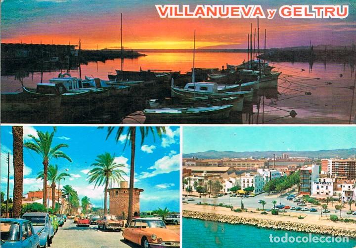 Postkarten: Villanuevo y la Geltru, varias vistas