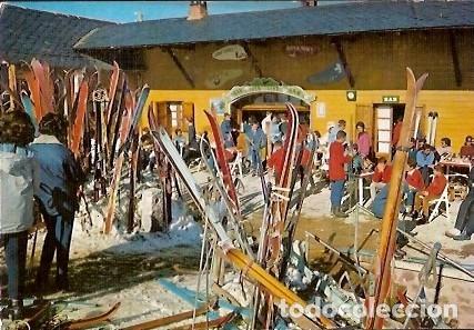 Postales: POSTAL A COLOR SERIE II NUM 1001 PIRINEOS ORIENTALES LA MOLINA BAR BUENA SUERTE Y ESTACION TELSQUI E