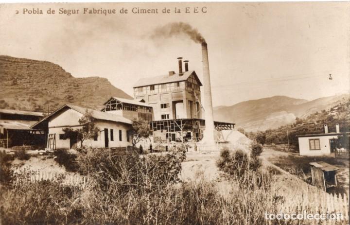 Postales: pobla de segur. 2 fabrica de cemento de la e c c - Foto 1