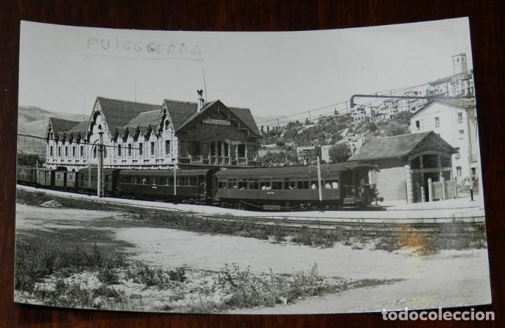 Postales: FOTO POSTAL DE PUIGCERDA, ESTACION INTERNACIONAL DEL FERROCARRIL, N.7, COMERCIAL PRAT, NO CIRCULADA.