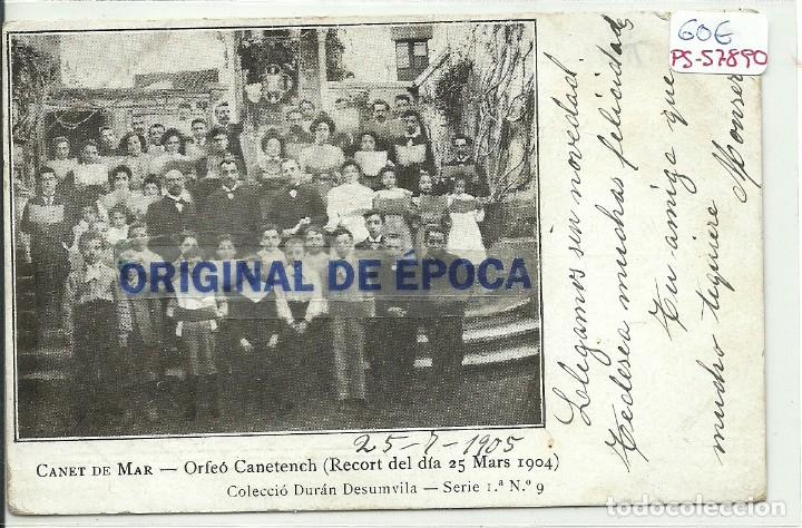 Postkarten: (PS-57890)POSTAL DE CANET DE MAR-ORFEO CANETENCH