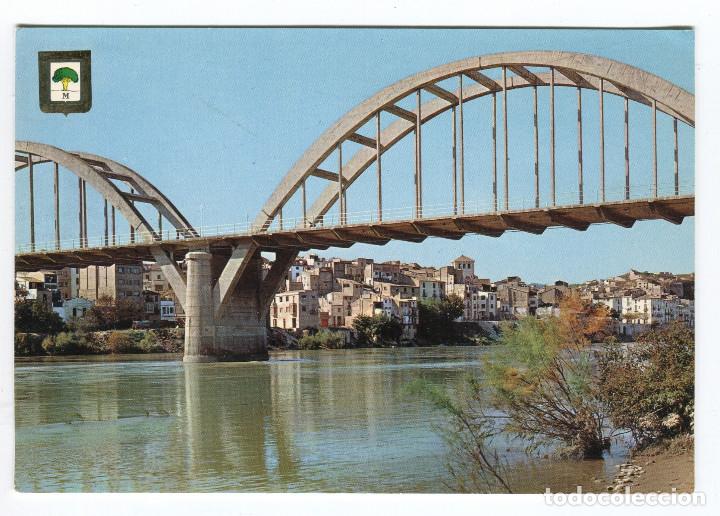 Cartes Postales: m04586 Mora d' Ebre el rio ebro al paso por mora 1970 escudo de oro n&ordm;5482