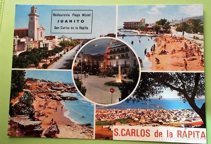Postales: San Carlos de la Rapita. 13 Vista general y playas. Raymon. Nueva. Color