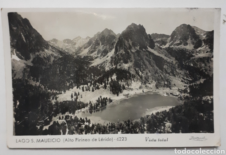 Postales: LAGO S. MAURICIO ( Alto Pirineo de L&eacute;rida) Vista total. Circa: 1952
