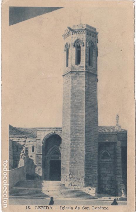 Postales: lerida, iglesia de san lorenzo