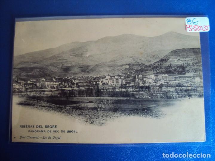 Postales: (PS-58035)POSTAL DE RIBERAS DEL SEGRE-PANORAMA DE SEO DE URGEL.JOSE CLAVEROL