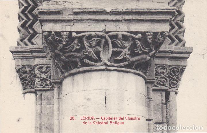 Postales: lerida, capiteles del claustro de la catedral antigua