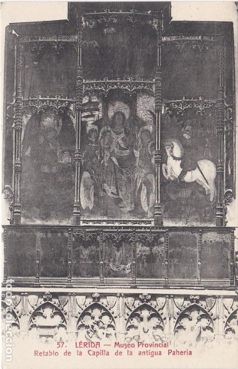 Postales: lerida, museo provincial, retablo de la capilla de antigua paheria