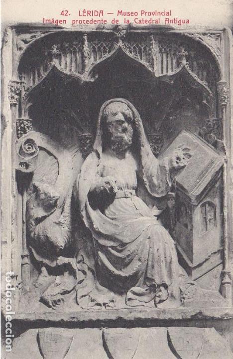 Postales: lerida, museo provincial, imagen procedente de la catedral antigua