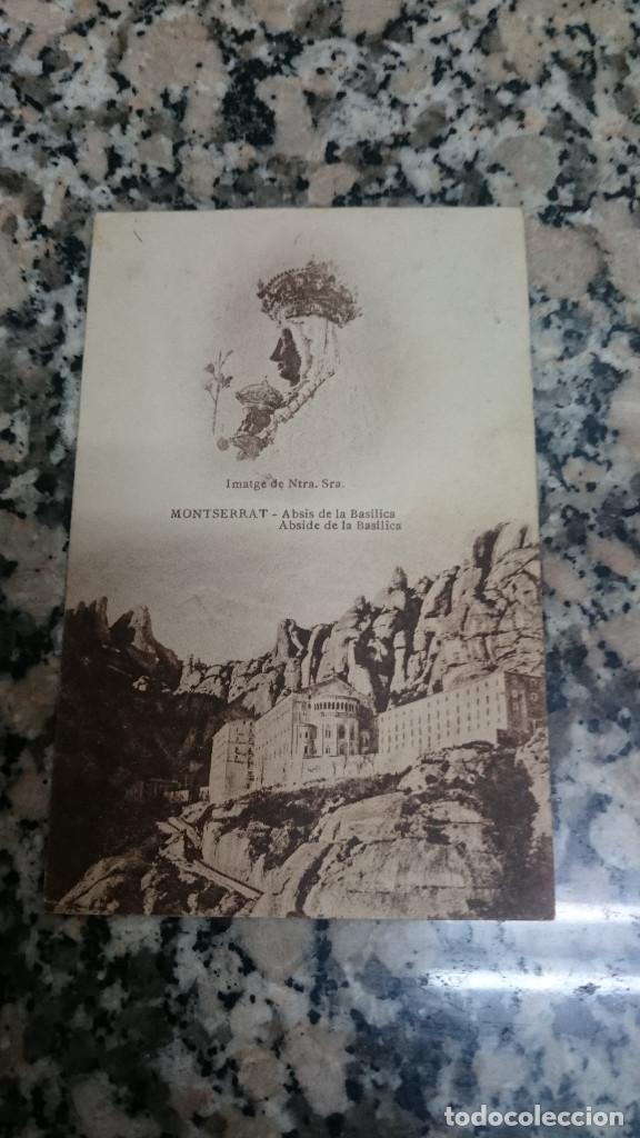 Cartoline: POSTAL MONTSERRAT ABSIS DE LA BASILICA ESCRITA