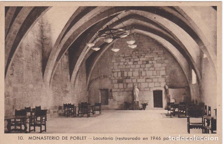 Postales: monasterio de poblet, locutorio, tarragona - Foto 1