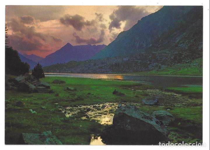 Postales: VALLE DE BOH&Iacute;.- N&ordm; L3954. ATARDECER EN EL LAGO LLEBRETA, FOT. CAMPA&Ntilde;&Aacute;. L&Eacute;RIDA- SIN CIRCULAR