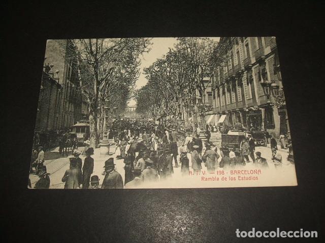 Postales: BARCELONA RAMBLA DE LOS ESTUDIOS ED. ATV - Foto 1