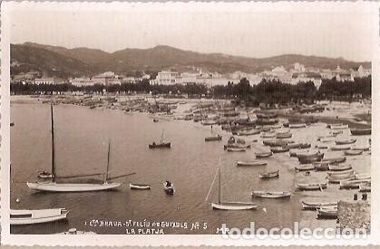 Cartes Postales: ANTIGUA POSTAL N&ordm; 5 COSTA BRAVA S FELIU DE GUIXOLS LA PLATJA MUR ANY 1930