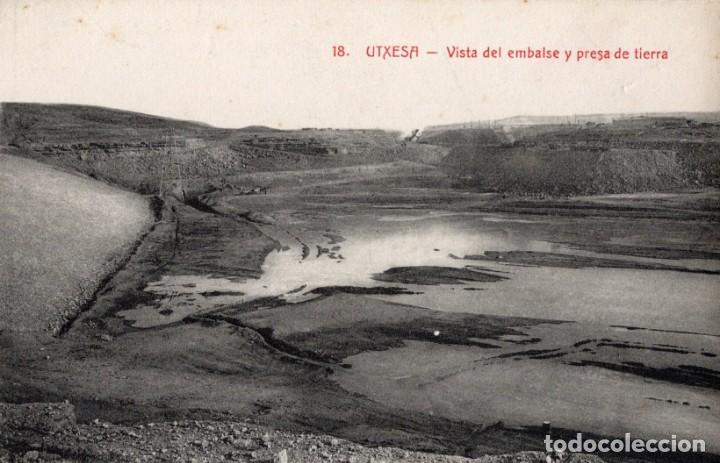 Postales: lerida. utxesa. 18 vista embalse y presa
