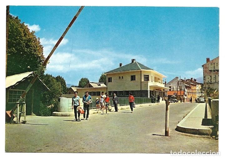 Postales: PUIGCERDA .- PUENTE INTERNACIONAL Y ADUANA DE BOURG-MADAME .- FOTO CAMPA&Ntilde;&Aacute;