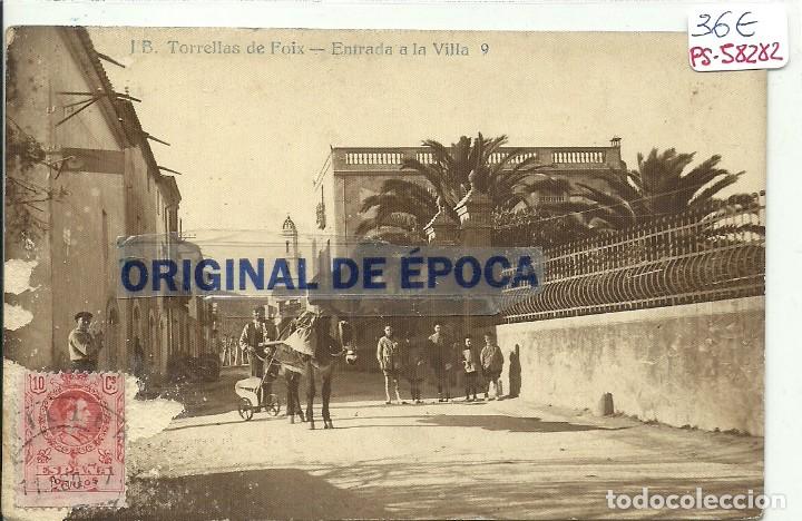 Postkarten: (PS-58282)POSTAL FOTOGRAFICA DE TORRELLAS DE FOIX-ENTRADA A LA VILLA.J.B.