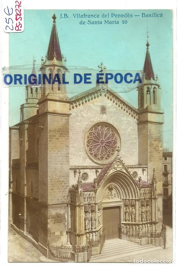 Postkarten: (PS-58272)POSTAL FOTOGRAFICA DE VILAFRANCA DEL PANADES-BASILICA DE SANTA MARIA.J.B.