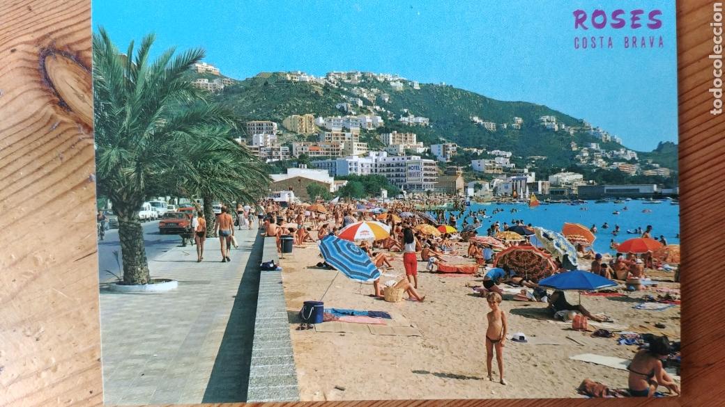 Postcards: Postal Roses. Costa Brava. Escrita