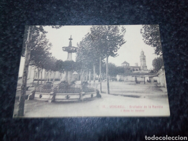 Postales: Postal de Vendrell. Brollador se la Rambla