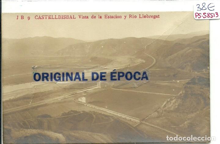 Postkarten: (PS-58613)POSTAL FOTOGRAFICA DE CASTELLBISBAL-VISTA DE LA ESTACION Y RIO LLOBREGAT.J.B.