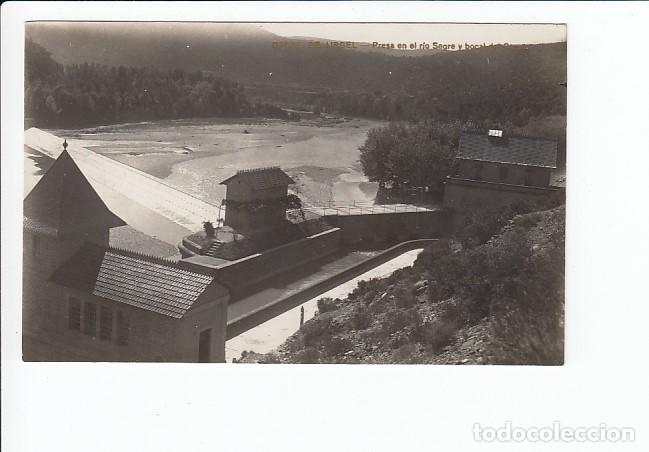 Postales: CANAL DE URGEL (LLEIDA).- PRESA EN EL R&Iacute;O SEGRE (POSTAL FOTOGR&Aacute;FICA)