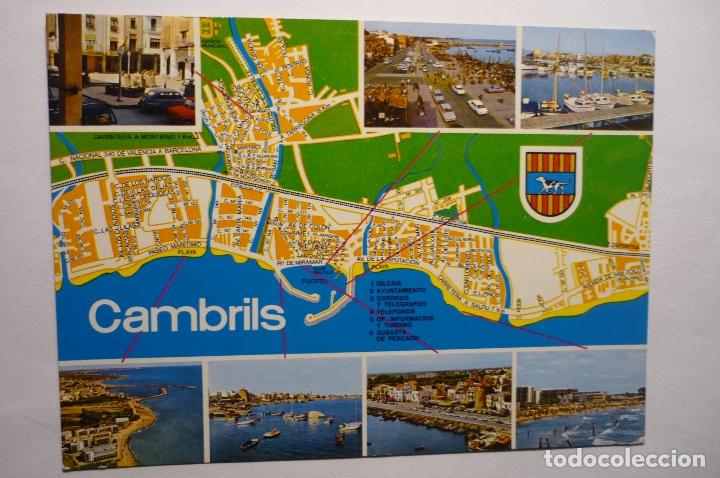 Postales: postal cambrils mapa y vistas - Foto 1