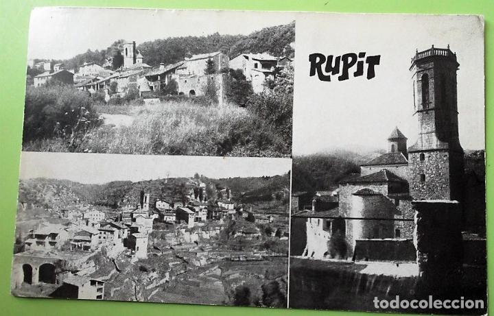 Postales: Rupit. Diversos aspectos. Dorso con explicaci&oacute;n. Blanco/Negro - Foto 1