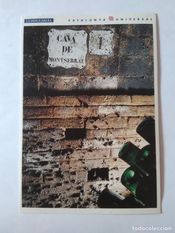 Postales: ANTIGUA POSTAL LA VANGUARDIA CATALUNYA UNIVERSAL A&Ntilde;OS 90: CAVA MONTSERRAT, CODORNIU (10'2 X 14'8 CM)