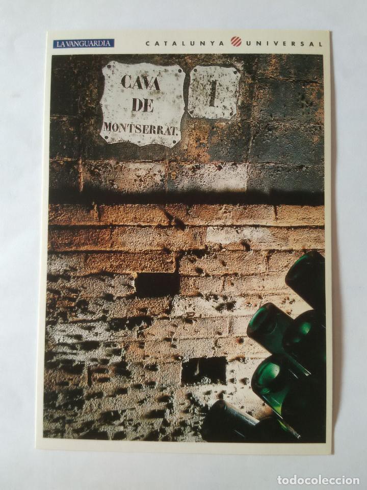 Postales: ANTIGUA POSTAL LA VANGUARDIA CATALUNYA UNIVERSAL A&Ntilde;OS 90: CAVA MONTSERRAT, CODORNIU (10'2 X 14'8 CM)