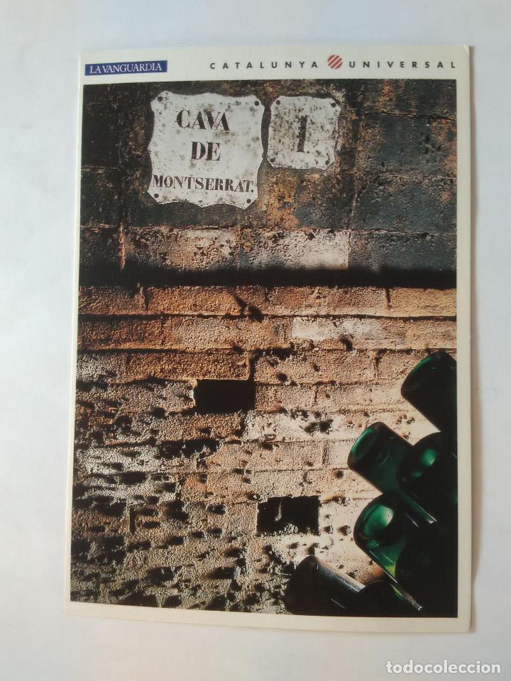 Postales: ANTIGUA POSTAL LA VANGUARDIA CATALUNYA UNIVERSAL A&Ntilde;OS 90: CAVA MONTSERRAT, CODORNIU (10'2 X 14'8 CM)