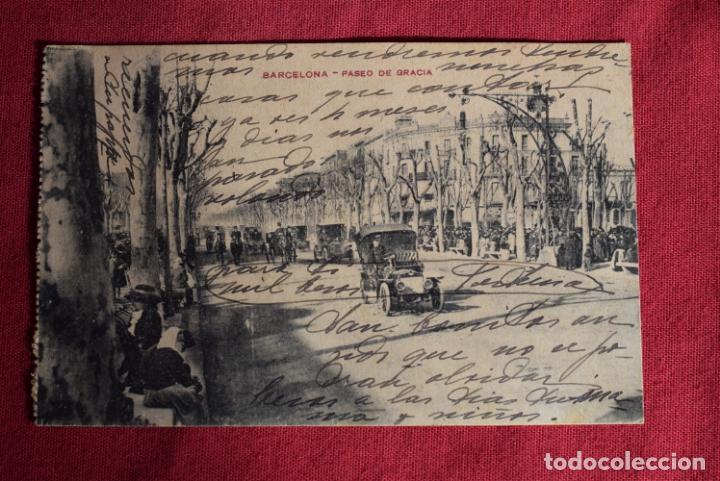 Postales: BARCELONA - PASEO DE GRACIA - Foto 1