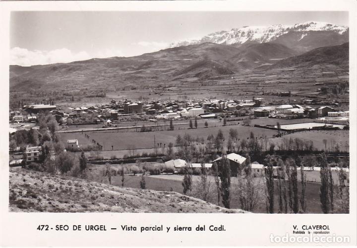 Postales: seo de uirgel, vista parcial y sierra del cadi, lerida