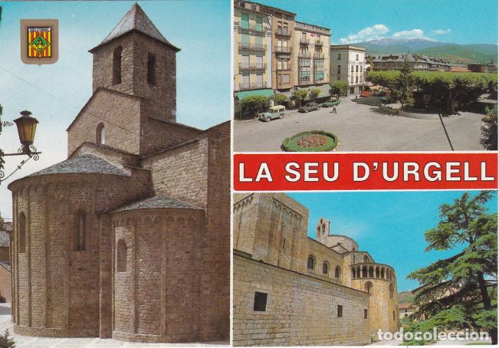 Postales: la seu d&acute;urgell, sant miquel, passeig joah brudieu, catedral, lerida