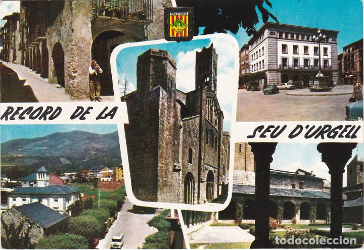Postales: seu d&acute;urgell, carrer tipic, santa maria, pla&ccedil;a jose antonio, catedral, lerida