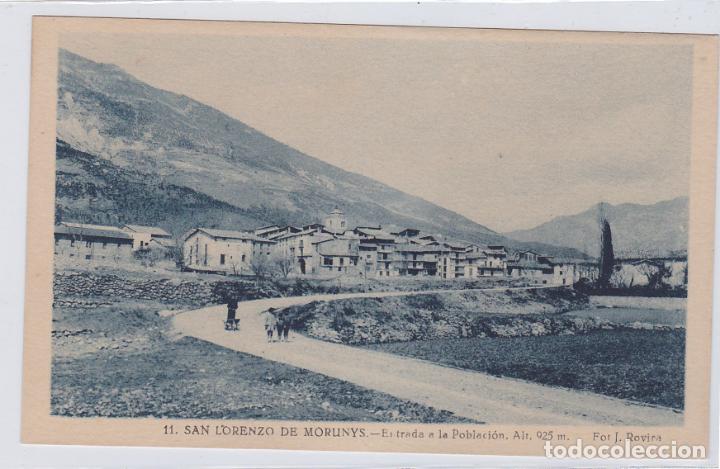 Postales: san lorenzo de morunys, entrada a la poblacion, lerida