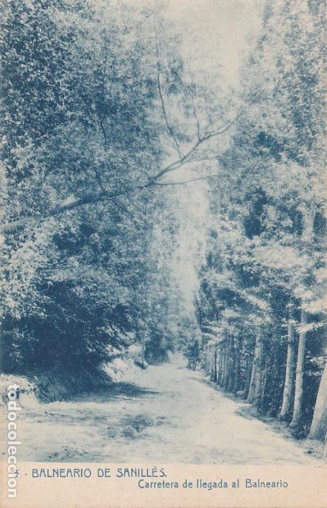 Postales: balneario de sanilles, carretera de llegada al balneario, lerida