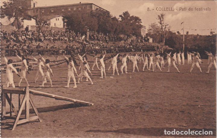 Postales: collell, pati de festivals, gerona - Foto 1