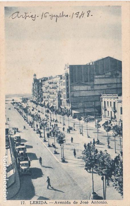 Postales: lerida, avenida de jose antonio