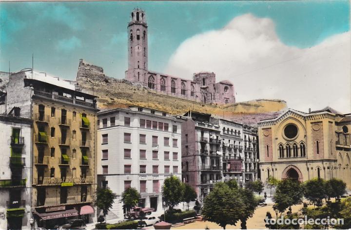 Postales: lerida, plaza de espa&ntilde;a
