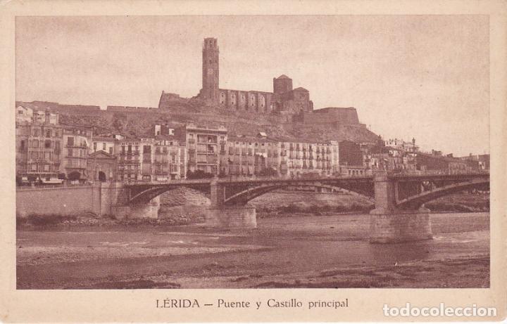 Postales: lerida, puente y castillo principal