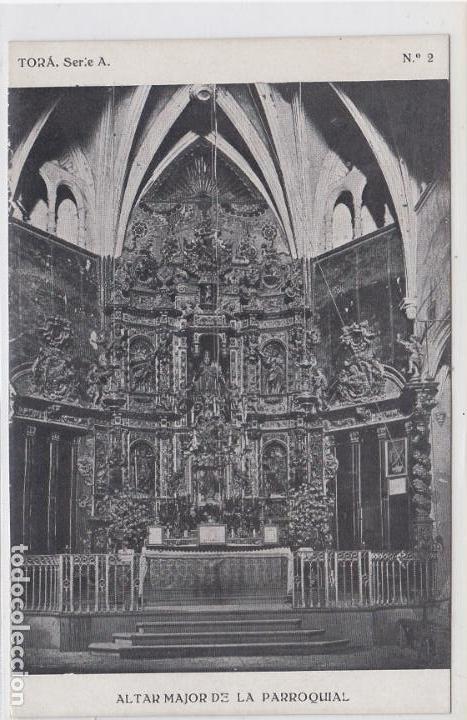 Postales: tora, altar major de la parroquial, lerida