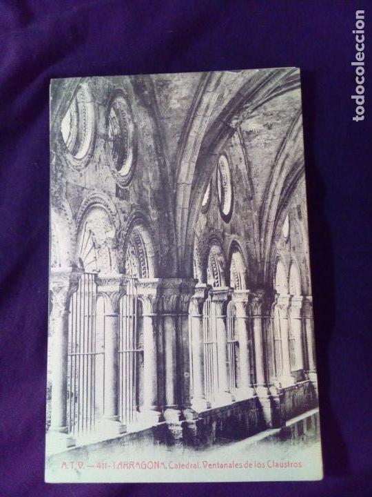 Postales: Postal 411 Tarragona Catedral ventanales de los Claustrs - Foto 1