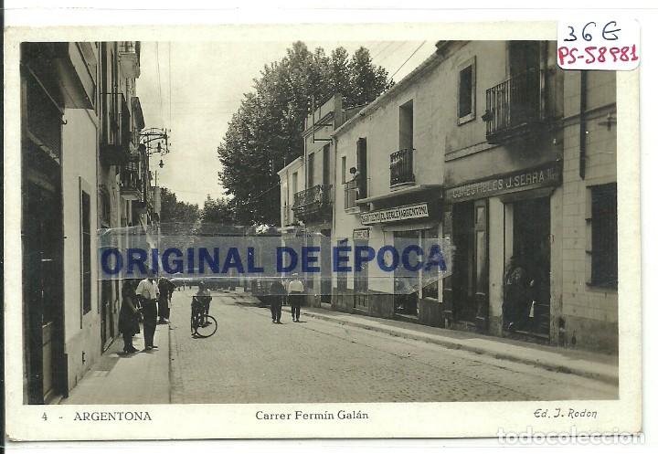Postkarten: (PS-58981)POSTAL FOTOGRAFICA DE ARGENTONA-CARRER FERMIN GALAN.EDICIO J.RODON